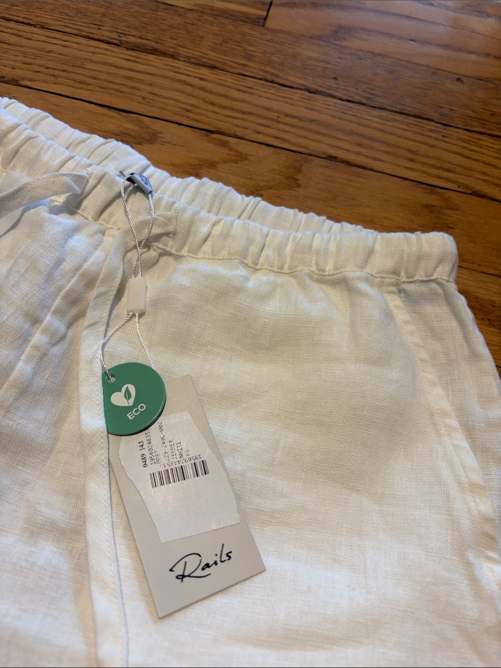 NWT Women’s XS Rails Jenner White Linen Shorts - Picture 4 of 6